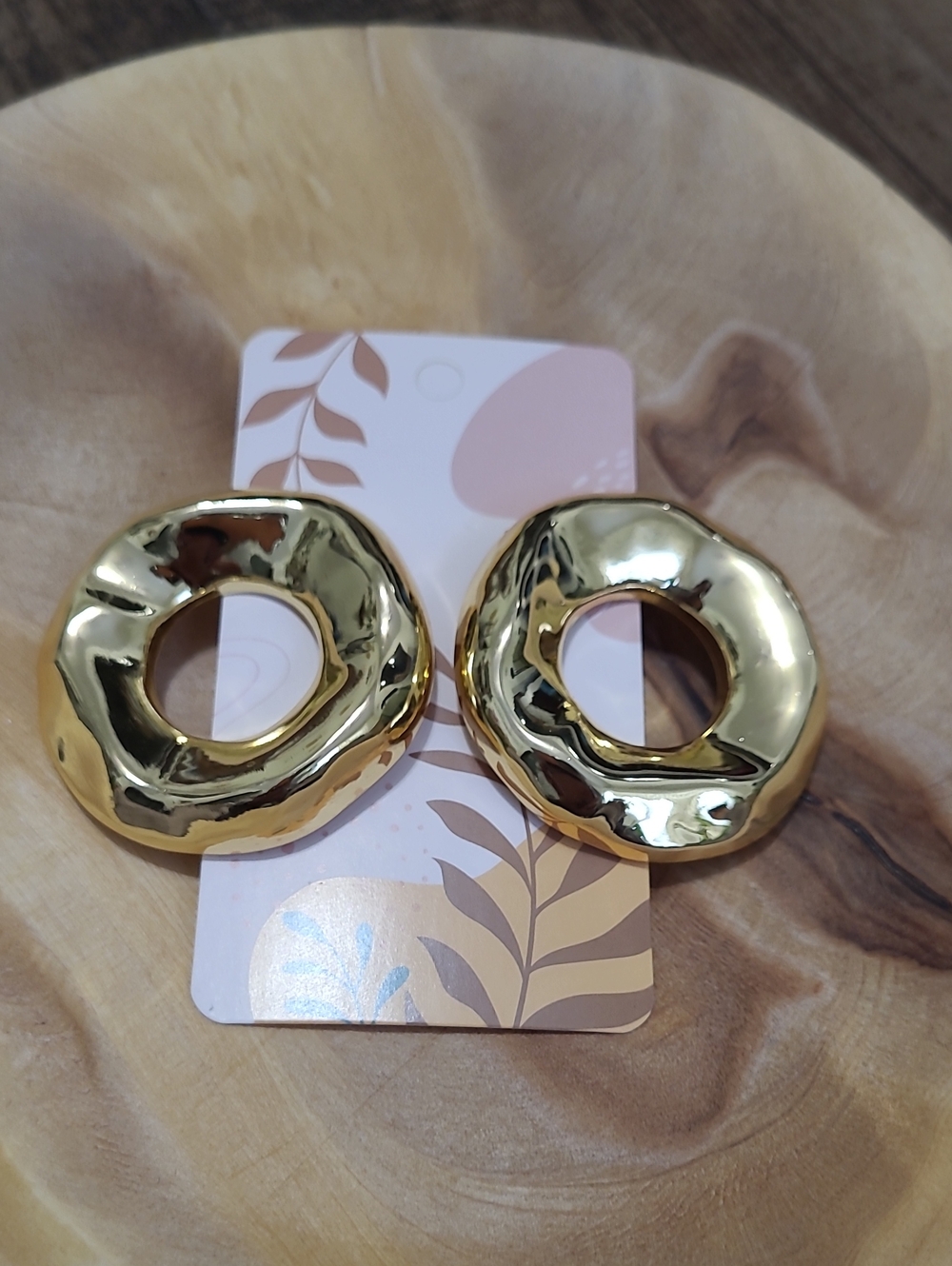 Gold Circle Earrings